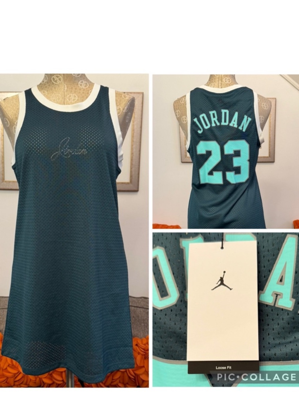 ❣️🆕Nike Air Jordan Heritage Jersey Dress In Jumpman Green Shade❣️